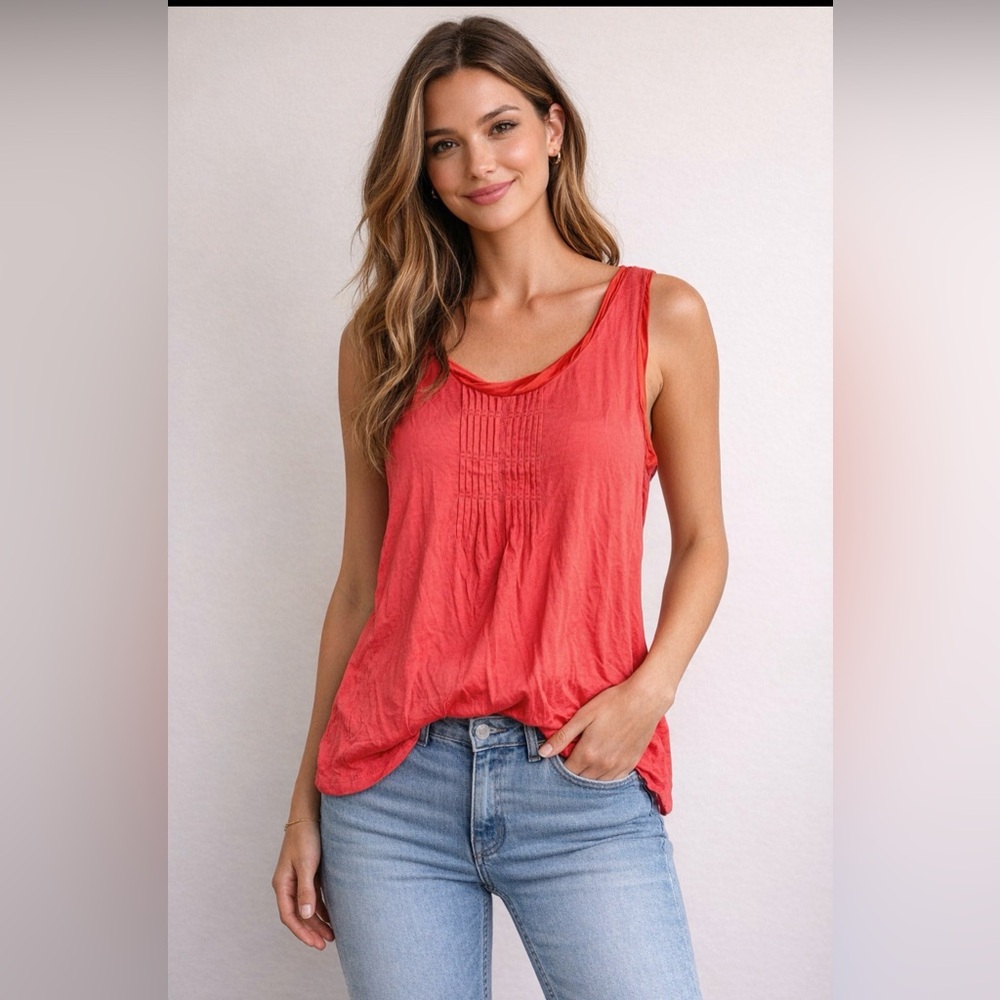 NWT FRANSA Size XL Women's Coral Sleeveless Top